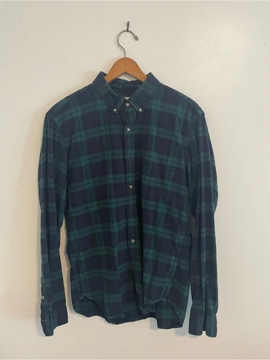 J. Crew Blackwatch Plaid Button-Down Shirt