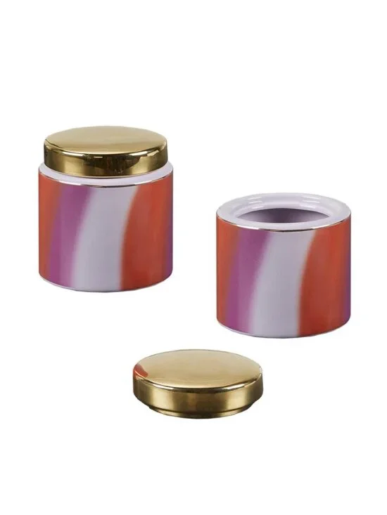2 Wild Sage™ Tiger Wash Stripe Bathroom Accessory 4.2x4.2x4.9