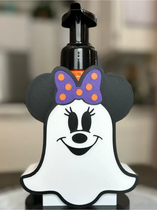 Disney Halloween Ghost Minnie Soap Holder for Bath & Body Works Bottles