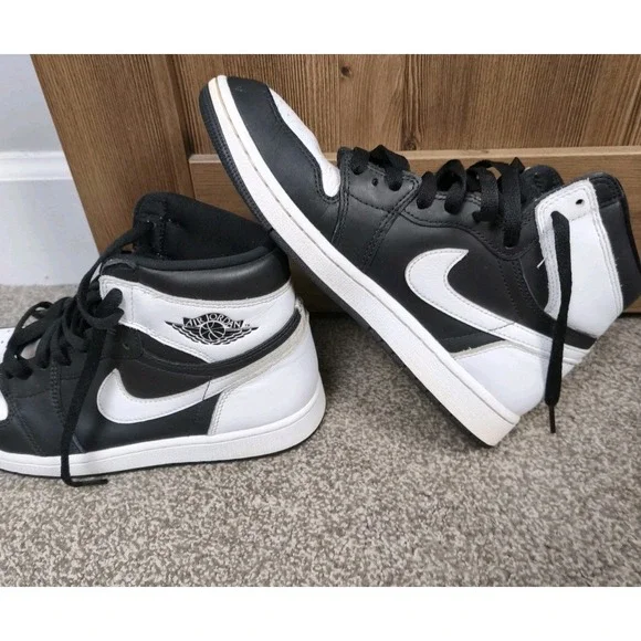 Nike Air Jordan 1 Retro High OG Panda Black‎ White Men's Size 9