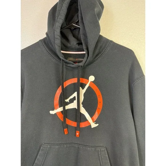 Air Jordan Flight Club Hoodie‎ Mens Sz S Black Basketball Sweatshirt Pullover