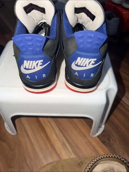 Jordan Men’s Black/Blue/Red Retro  Basketball Sneakers Jordan retro 4 Rare Air