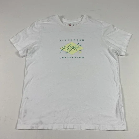 Nike Jordan Shirt Mens XL White Air Jordan Flight Collection Tee DH8970-101