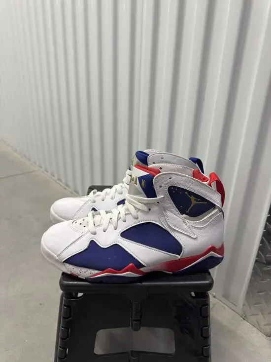 Nike Air Jordan 7 Tinker Alternate White Metallic Size 8.5 Men's - 304775-123