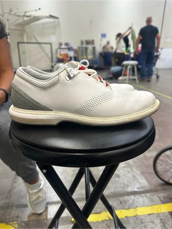 Air Jordan Men's White Casual Leather Golf Shoe