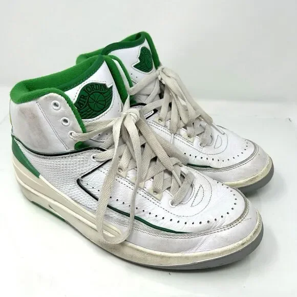 Jordan 2 Retro Lucky Green GS DQ8562 103 White Mens Size 6Y