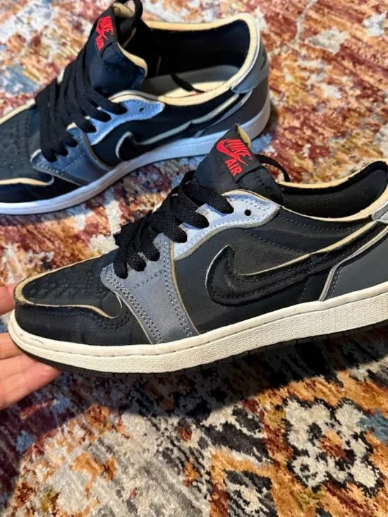 AIR JORDAN 1 Low OG EX Dark Smoke Grey Men's 6 Women's 7.5-8 Like New