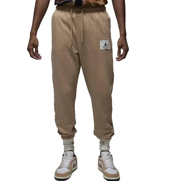 New Air Jordan Flight Fleece Men's 2XL Sweatpants Hemp Heather Sail DQ7468-201