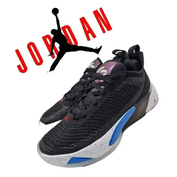 JORDAN LUKE 1 SNEAKERS BASKETBALL BLACK SIGNAL BLUE METALLIC FB1800-004 SZ‎ 11