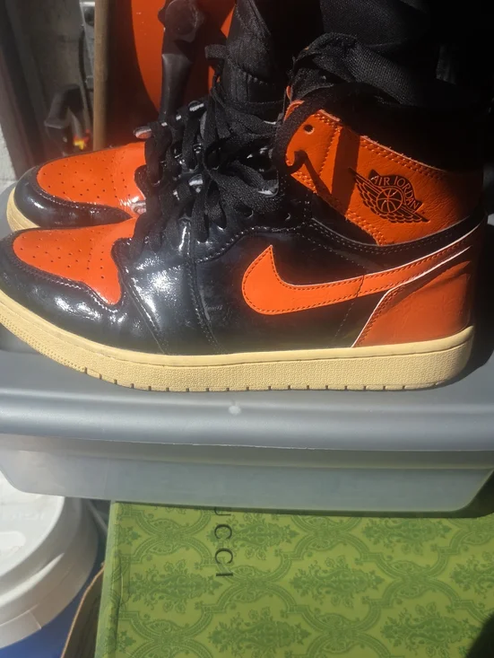 Jordan Men’s Sneakers - Black & Orange High Top