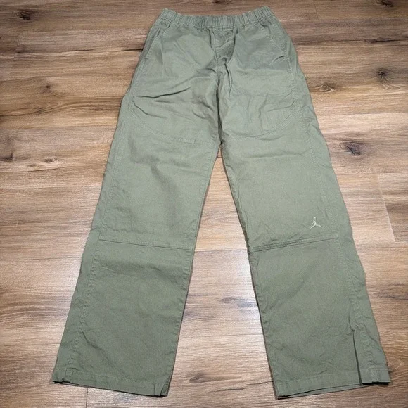 Air Jordan Essentials Pants Men's SMALL Green Woven Standard Fit HF9329-222
