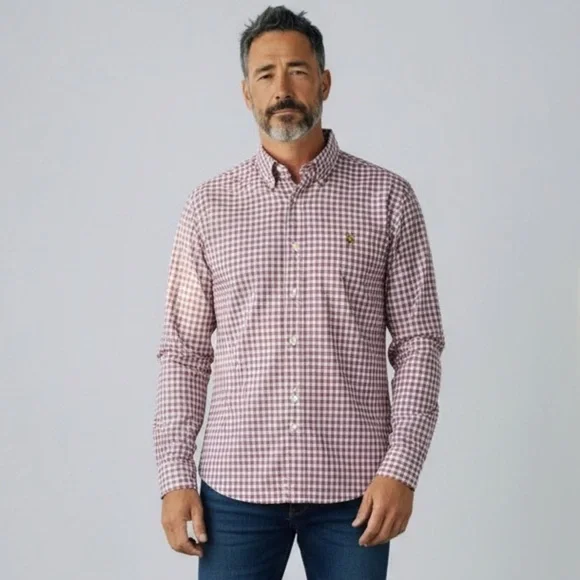 BF905 Mens Polo Ralph Lauren Designer CLASSIC FIT Plaid Button Down Shirt XXL