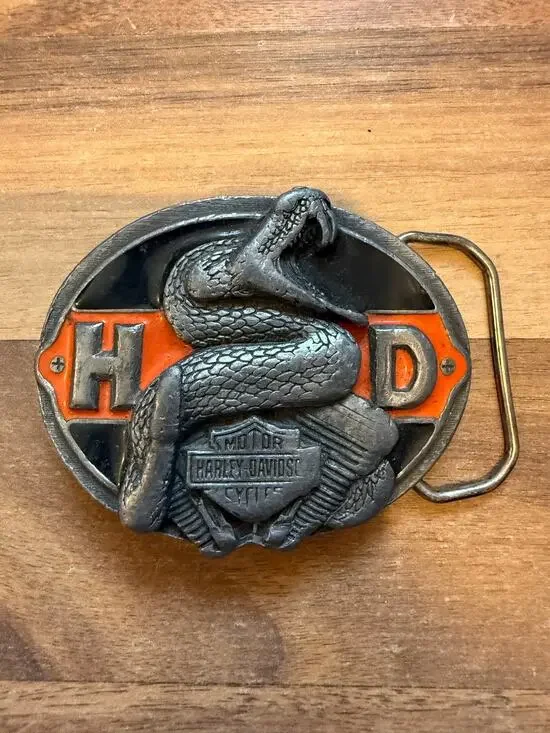 1990 Harley Davidson Snake Belt Buckle