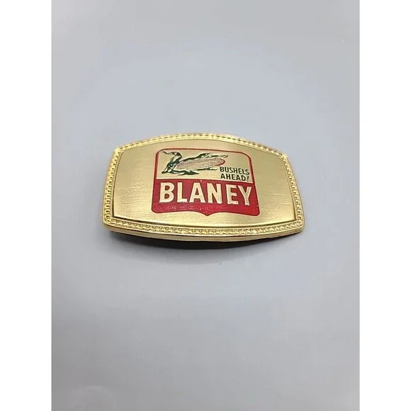 Vintage Metal Belt Buckle Blaney Bushels Ahead!