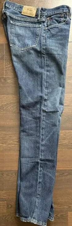 POLO RALPH LAUREN - Medium blue Varick slim straight fit men's jeans 34X34