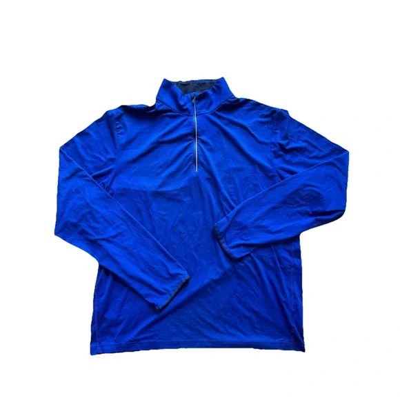 Polo Ralph Lauren Performance Quarter Zip Sweater Mens XLarge Blue Pullover Golf