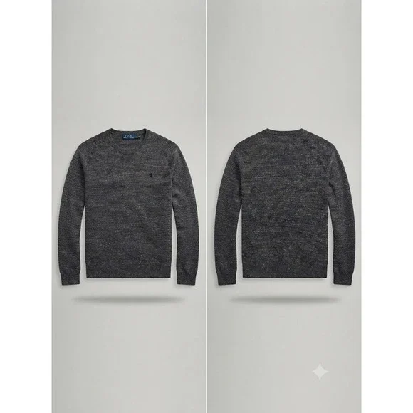 Polo Ralph Lauren Sweatshirt Mens XL Gray Heathered Cotton Crewneck Pony