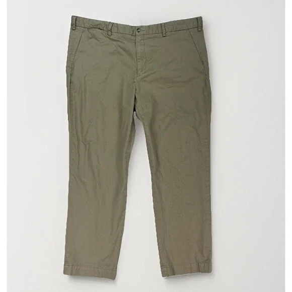 Polo Ralph Lauren Men's 40x30 Khaki Flat‎ Front 100% Cotton Chino Pants Beige