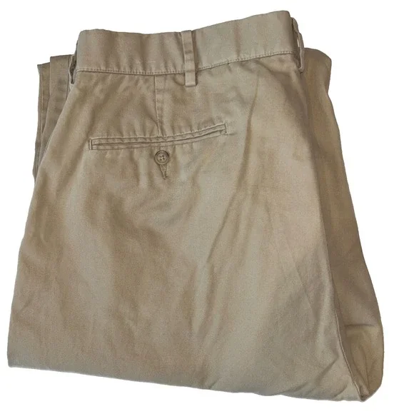 Polo Ralph Lauren Chino Pants 36x32 Mens Khaki Tan‎ Straight Leg Cotton Twill
