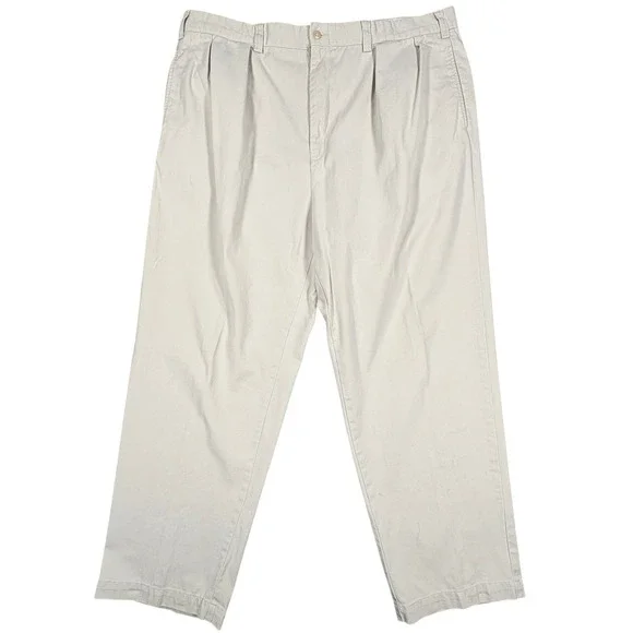 Vintage Polo Ralph Lauren Andrew Pants Mens 42x29.5 Stone Gray Double Pleated