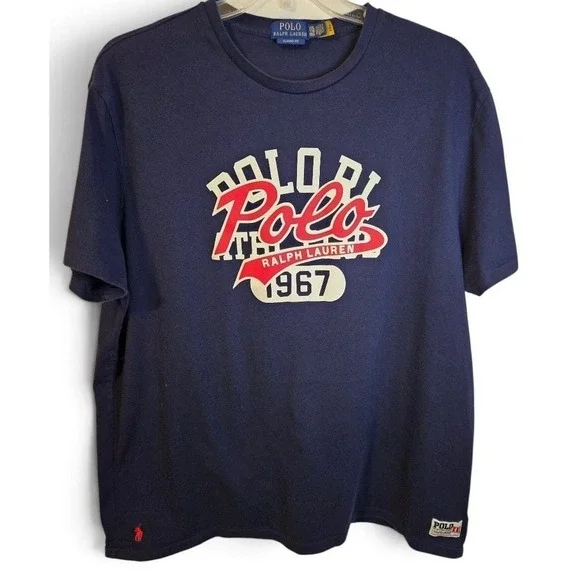Polo Ralph Lauren Men's Classic Fit RL 1967 Graphic T-Shirt Navy XXL