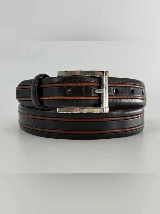 Brighton Vintage 2 Tone Leather Men’s Belt 36