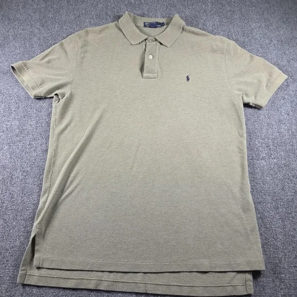Polo Ralph Lauren Vintage Polo Shirt Men's Size Large Green Made in USA 90s