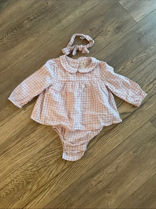 GAP Baby Pink Flannel Bubble