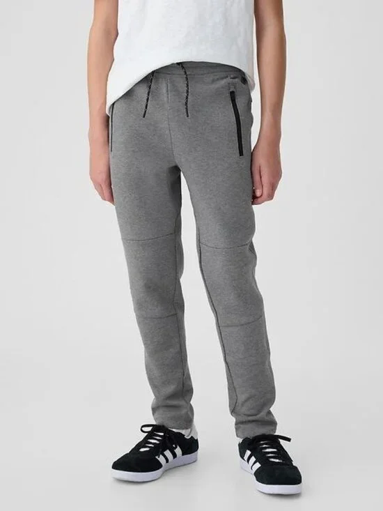 GAP Fit tech Quick Dry Boys Gray Athletic Jogger Pants Size M 8