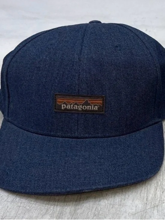 Patagonia Dark Blue Patch Cap with Brown Logo