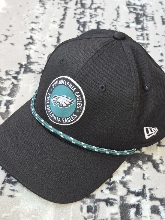 New Era Philadelphia Eagles NFL Snapback Hat Black COOLERA MICROERA Adjustable Y