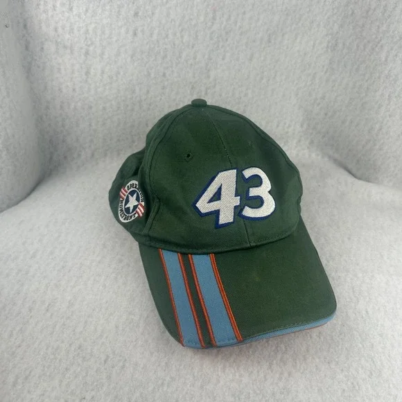 Nascar Hat Cap Strap Back Green Orange Richard Petty‎ Racing Adjustable