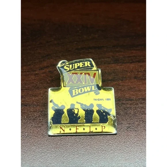 Super Bowl XXIV NFL San Francisco 49ers‎ Denver Broncos Lapel Hat Pin