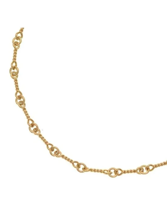 Chrome Hearts 22K Neckchain Twist Chain Necklace Gold