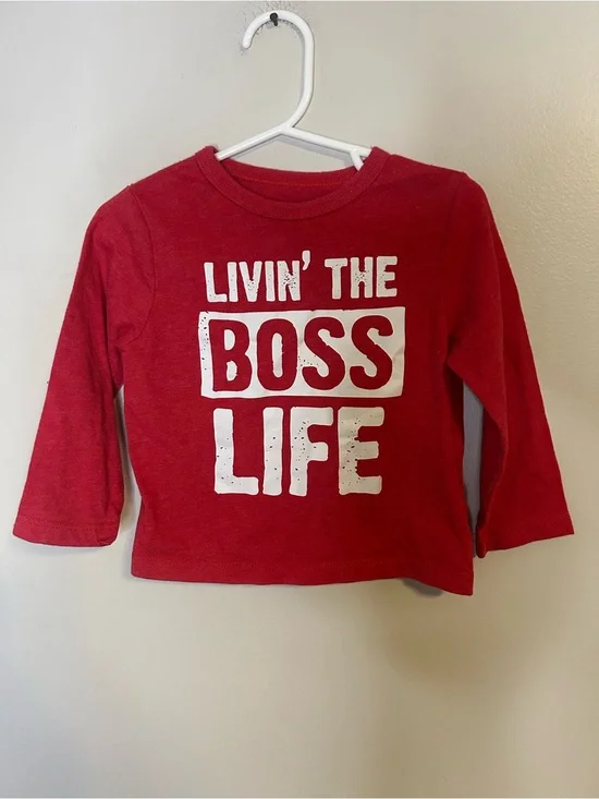 The Children's Place Toddler Red Long-Sleeve Tee 