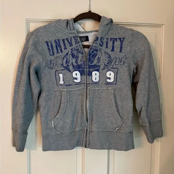 Boys The Children’s Place Zip Up Hooded Jacket Sz 7/8 M