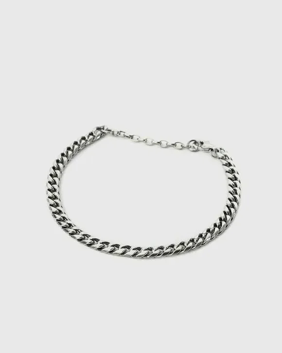 Serge DeNimes 925 Sterling Sliver Scale Concave Curb Chain Bracelet