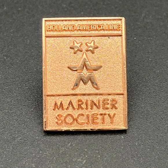 Holland America Line Mariner Society Rose Gold Tone Lapel‎ Hat Pin