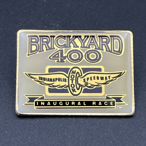 NASCAR Brickyard 400 Inaugural Race Indianapolis‎ Motor Speedway Lapel Hat Pin
