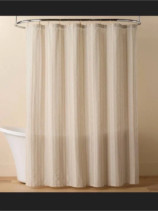 Neutral Beige Shower Curtain