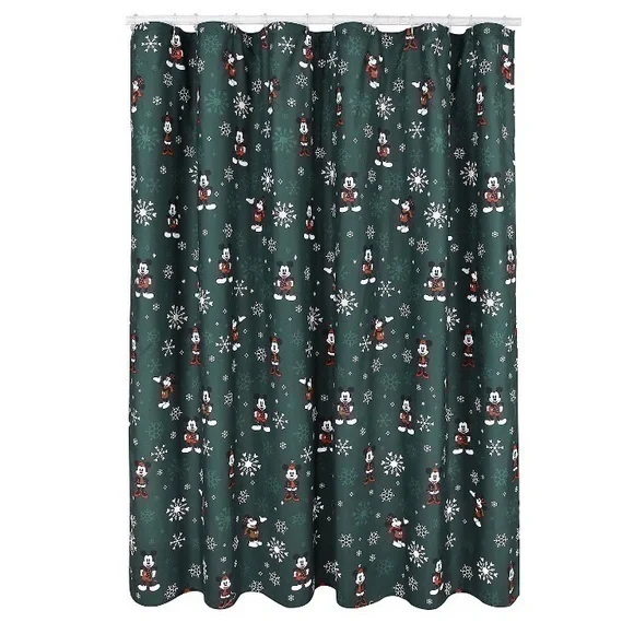 NWT. ST. NICHOLAS SQUARE Disney Mickey and Minnie Shower Curtain