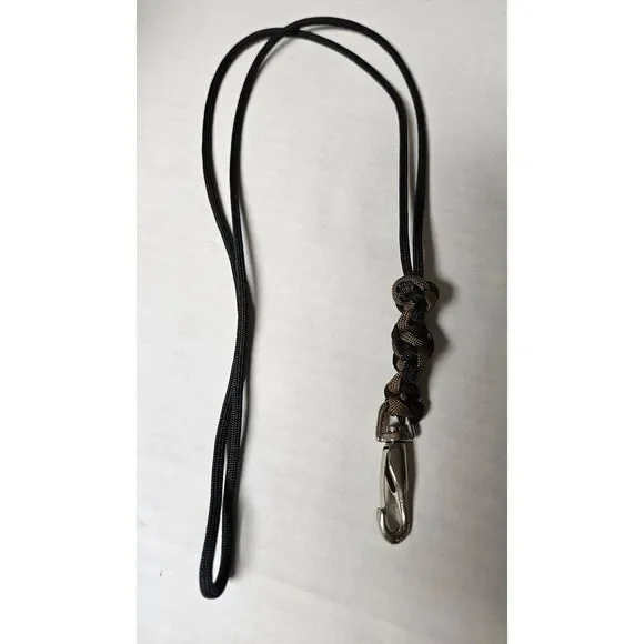 Paracord Keychain Lanyard Coyote‎ Brown Black