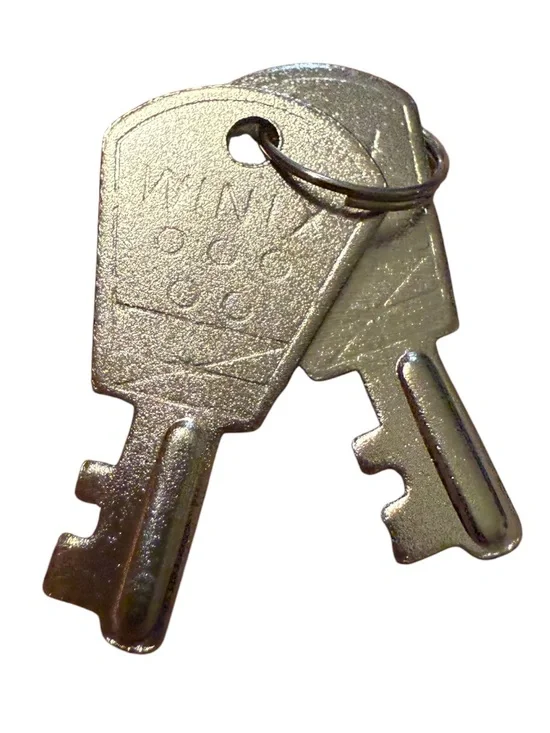 Stainless Steel Winix 2 Keys Vintage Lock Box Safe Key Flat