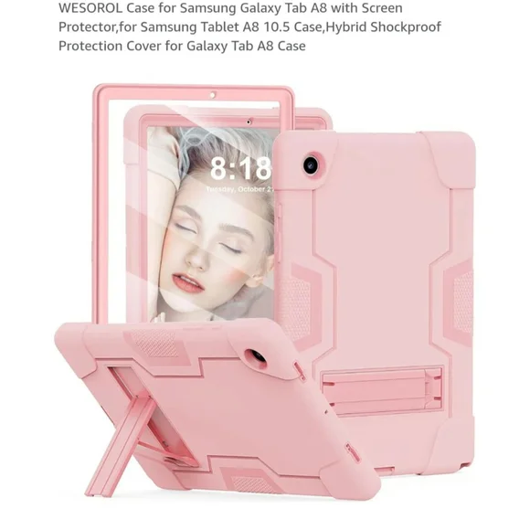 WESOROL Tablet Case, Pink,‎ 10.5 inch for Galaxy Tab A8