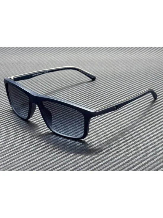 New Emporio Armani Men Matte Blue Sunglasses -17-145