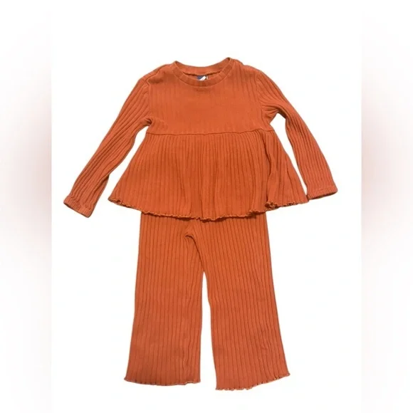 Old Navy Rust Ribbed Knit Ensemble