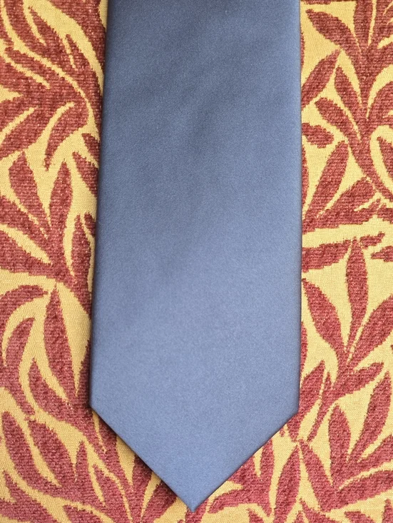 Classic Solid Blue-Gray Men's Tie
