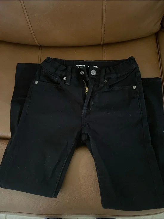 Boys black jeans size 8 worn once made by Old Navy