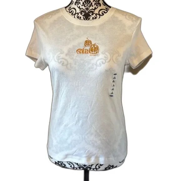 Old Navy Halloween Shirt Girls Size  Orange Pumpkins
