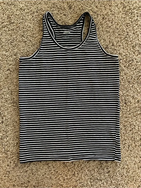 Girls xl 14-16 Old Navy fitted striped Razorback tank top
